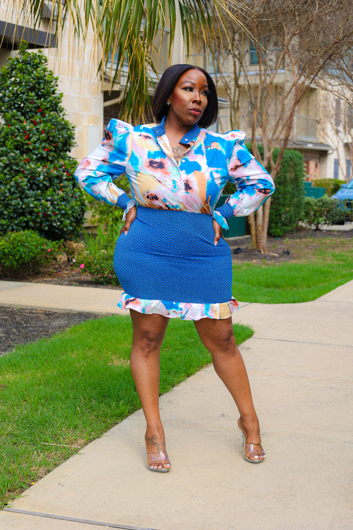 Blue Blossom Dress