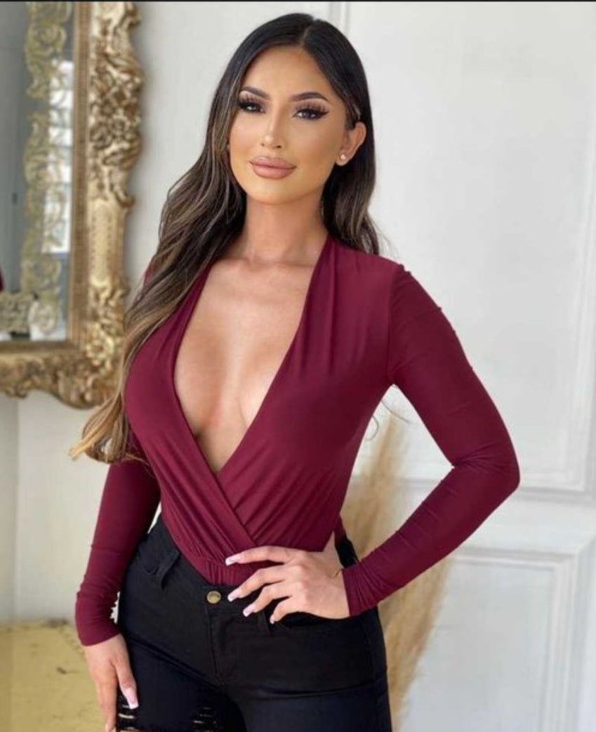 Kira K V Neck Bodysuit