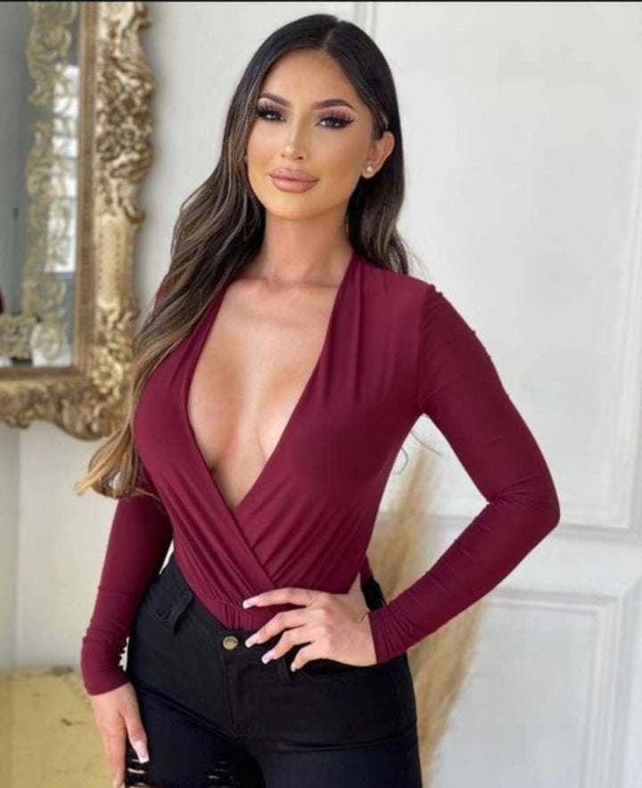 Kira K V Neck Bodysuit